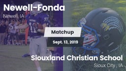 Matchup: Newell-Fonda vs. Siouxland Christian School 2019