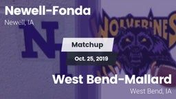 Matchup: Newell-Fonda vs. West Bend-Mallard  2019
