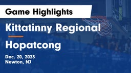 Kittatinny Regional  vs Hopatcong  Game Highlights - Dec. 20, 2023