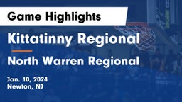 Kittatinny Regional  vs North Warren Regional  Game Highlights - Jan. 10, 2024