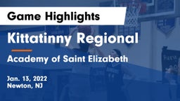 Kittatinny Regional  vs Academy of Saint Elizabeth Game Highlights - Jan. 13, 2022