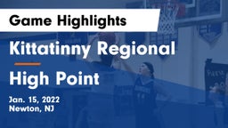 Kittatinny Regional  vs High Point  Game Highlights - Jan. 15, 2022