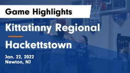 Kittatinny Regional  vs Hackettstown  Game Highlights - Jan. 22, 2022