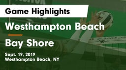 Westhampton Beach  vs Bay Shore  Game Highlights - Sept. 19, 2019