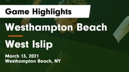 Westhampton Beach  vs West Islip  Game Highlights - March 13, 2021