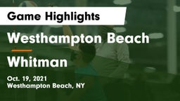 Westhampton Beach  vs Whitman  Game Highlights - Oct. 19, 2021