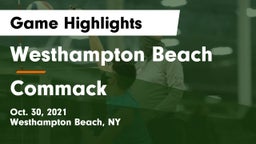 Westhampton Beach  vs Commack  Game Highlights - Oct. 30, 2021
