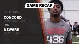 Recap: CONCORD  vs. Newark  2016