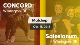 Matchup: Concord vs. Salesianum  2016