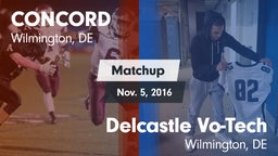 Matchup: Concord vs. Delcastle Vo-Tech  2016