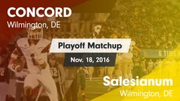 Matchup: Concord vs. Salesianum  2016