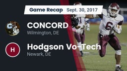 Recap: CONCORD  vs. Hodgson Vo-Tech  2017