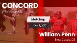 Matchup: Concord vs. William Penn  2017