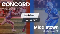 Matchup: Concord vs. Middletown  2017