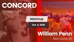 Matchup: Concord vs. William Penn  2018