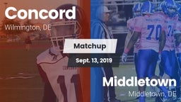 Matchup: Concord vs. Middletown  2019