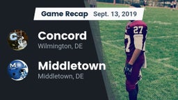 Recap: Concord  vs. Middletown  2019