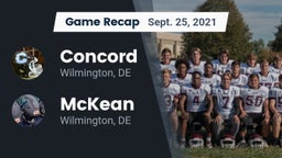 Recap: Concord  vs. McKean  2021