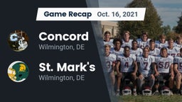 Recap: Concord  vs. St. Mark's  2021