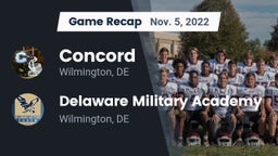 Recap: Concord  vs. Delaware Military Academy  2022