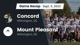 Recap: Concord  vs. Mount Pleasant  2023