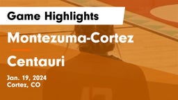 Montezuma-Cortez  vs Centauri  Game Highlights - Jan. 19, 2024