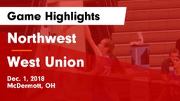 Northwest  vs West Union Game Highlights - Dec. 1, 2018