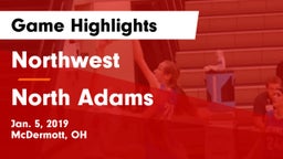 Northwest  vs North Adams  Game Highlights - Jan. 5, 2019