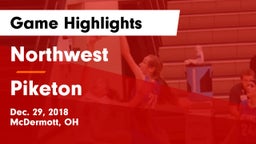 Northwest  vs Piketon  Game Highlights - Dec. 29, 2018