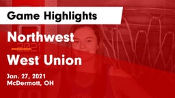 Northwest  vs West Union  Game Highlights - Jan. 27, 2021