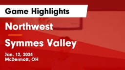 Northwest  vs Symmes Valley  Game Highlights - Jan. 12, 2024
