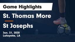 St. Thomas More  vs St Josephs  Game Highlights - Jan. 31, 2020