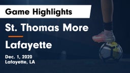 St. Thomas More  vs Lafayette  Game Highlights - Dec. 1, 2020
