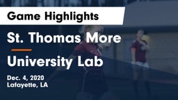 St. Thomas More  vs University Lab  Game Highlights - Dec. 4, 2020