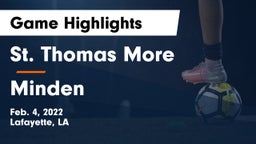 St. Thomas More  vs Minden Game Highlights - Feb. 4, 2022