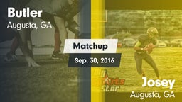Matchup: Butler  vs. Josey  2016