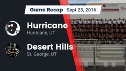 Recap: Hurricane  vs. Desert Hills  2016