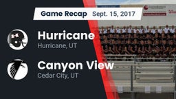 Recap: Hurricane  vs. Canyon View  2017