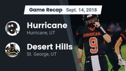 Recap: Hurricane  vs. Desert Hills  2018