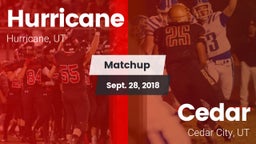 Matchup: Hurricane vs. Cedar  2018