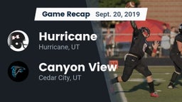 Recap: Hurricane  vs. Canyon View  2019