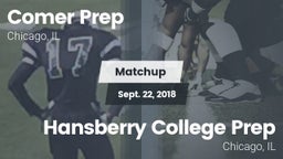 Matchup: Comer Prep vs. Hansberry College Prep  2018