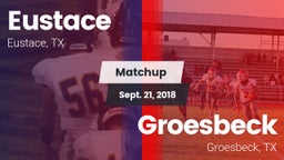 Matchup: Eustace vs. Groesbeck  2018