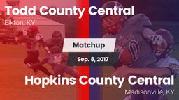 Matchup: Todd County Central vs. Hopkins County Central  2017