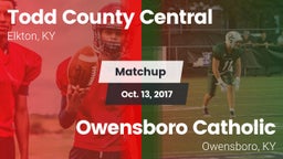 Matchup: Todd County Central vs. Owensboro Catholic  2017