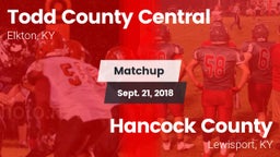Matchup: Todd County Central vs. Hancock County  2018