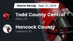 Recap: Todd County Central  vs. Hancock County  2018