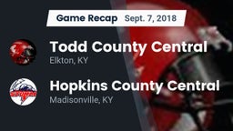 Recap: Todd County Central  vs. Hopkins County Central  2018