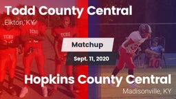 Matchup: Todd County Central vs. Hopkins County Central  2020