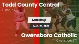 Matchup: Todd County Central vs. Owensboro Catholic  2020
